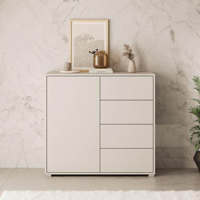 Meubella - Dressoir Gideon - Beige - 100 cm