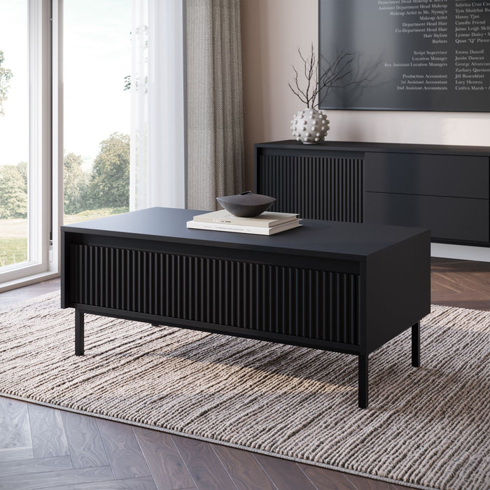 Meubella - Salontafel Orvana - Zwart - 100 cm