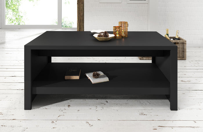 Meubella - Salontafel Monaco - Mat zwart - 120 cm