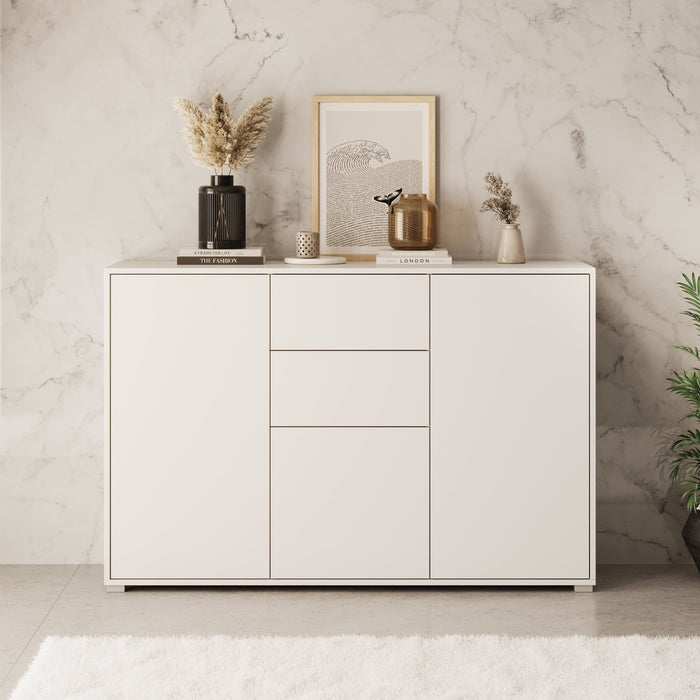 Meubella - Dressoir Gideon - Wit - 141 cm