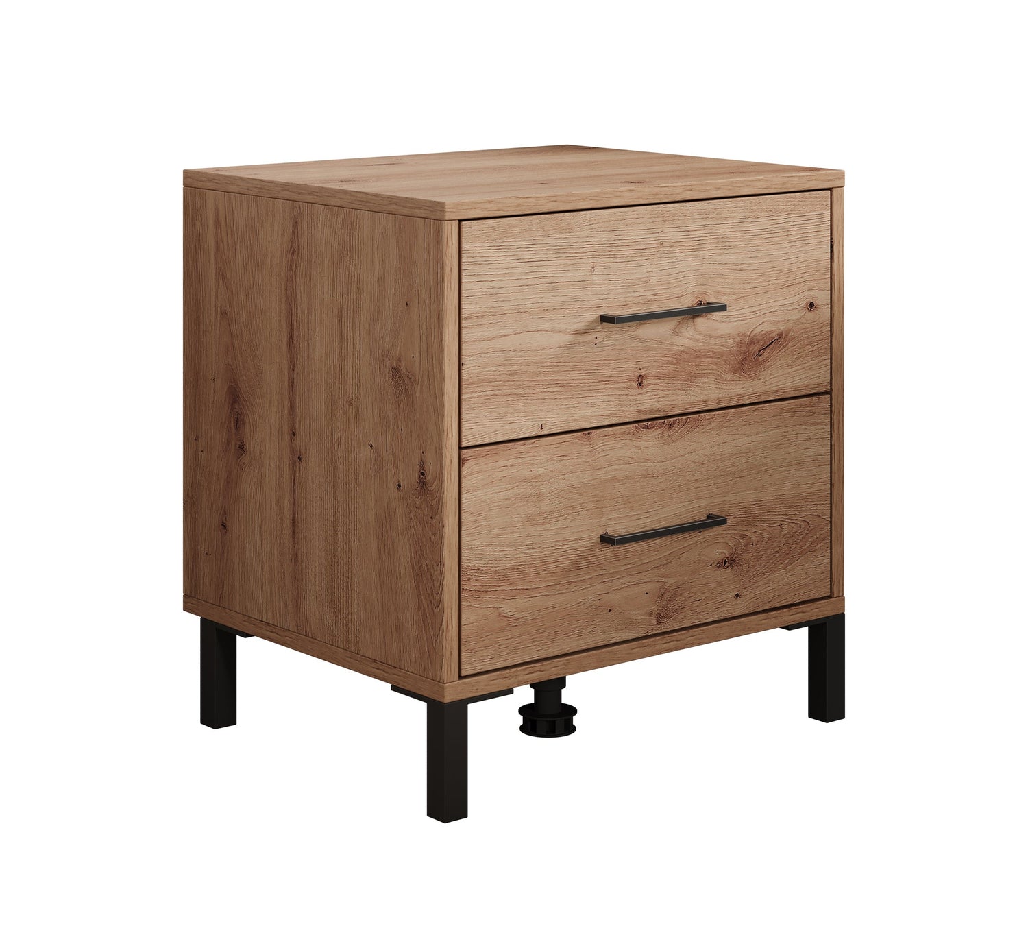 Meubella - Nachtkastje Vidor - Eiken - 48 cm