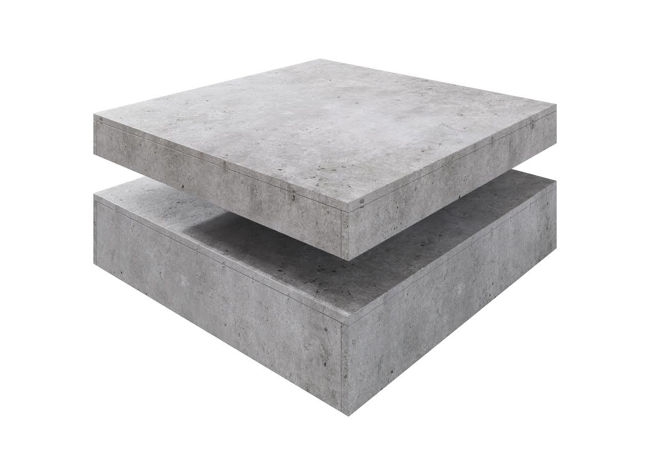 Meubella - Salontafel Carlo - Betonlook - 78 cm