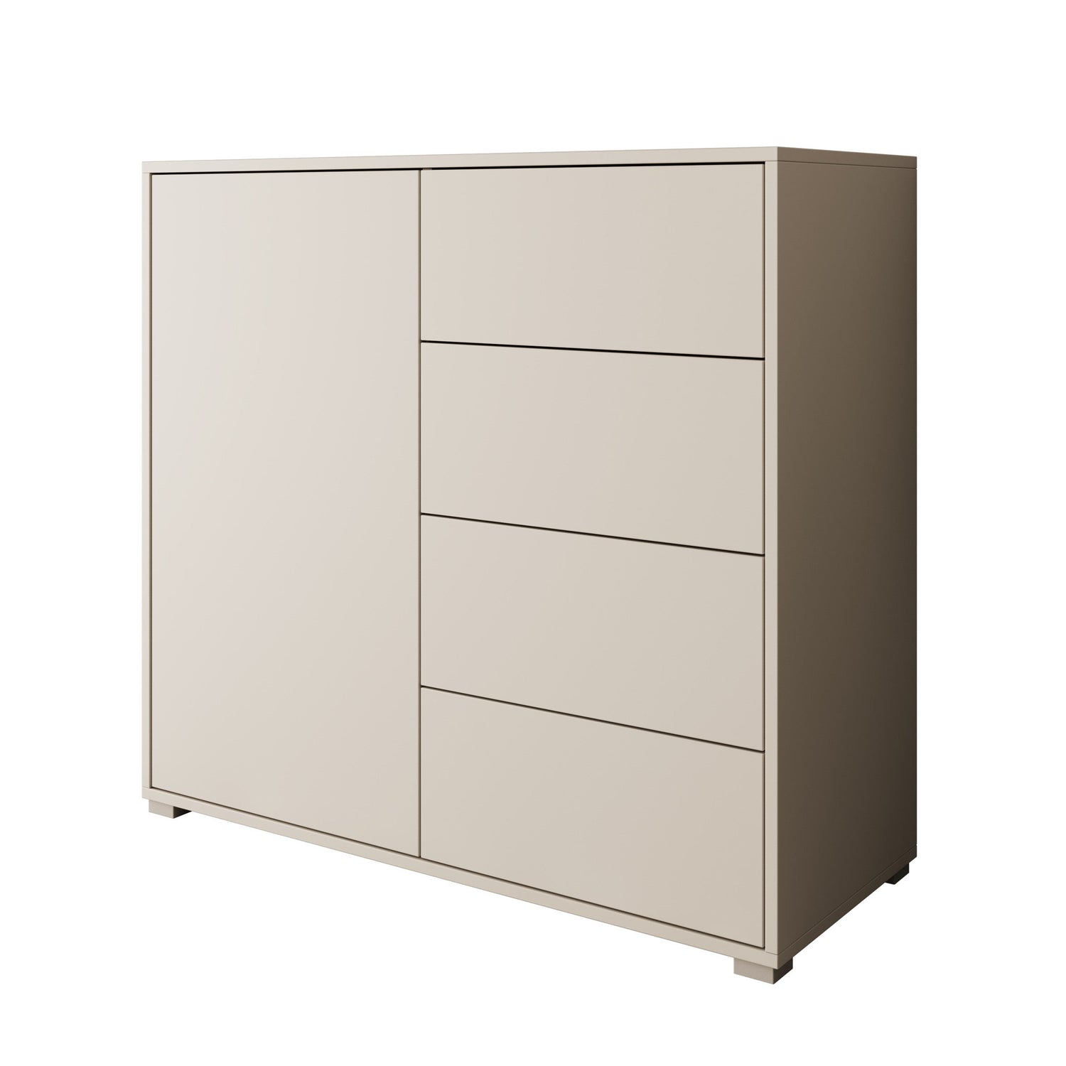 Meubella - Dressoir Gideon - Beige - 100 cm