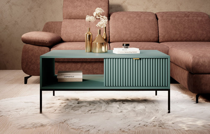 Meubella - Salontafel Navil - Groen - 104 cm