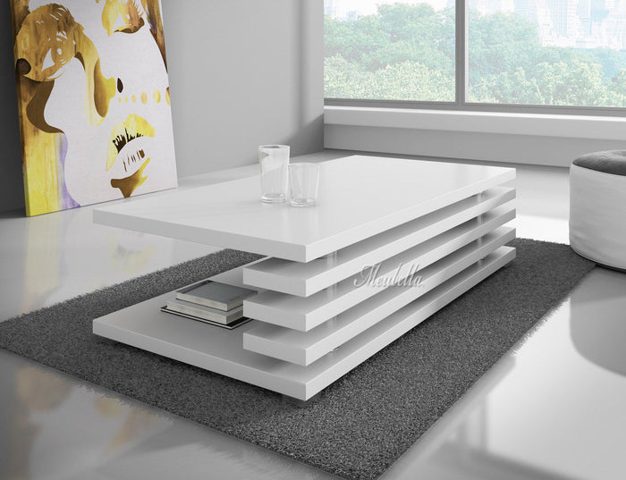 Meubella - Salontafel Altea - Wit - 120 cm