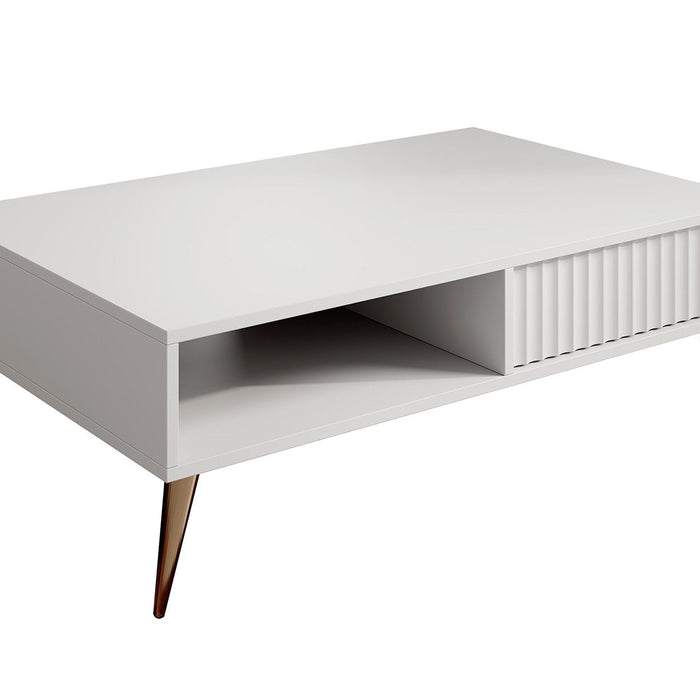 Meubella - Salontafel Winq - Wit - 102 cm