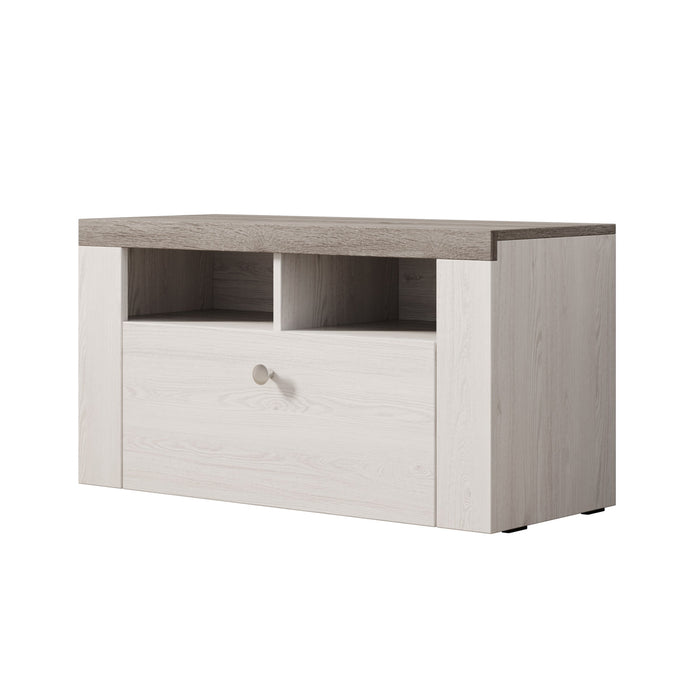 Meubella - Schoenenkast Linford - Wit eiken - 84 cm