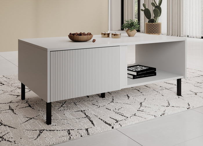 Meubella - Salontafel Margareth - Wit - 110 cm