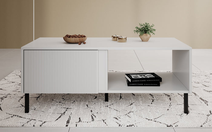 Meubella - Salontafel Margareth - Wit - 110 cm