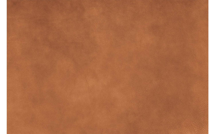 Goossens Hoekbank Marshall met hocker in cognac (buffalo)