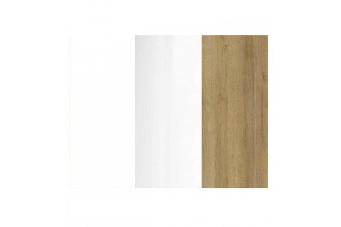 Meubella - Salontafel Nebraska - Wit - Eiken - 107 cm