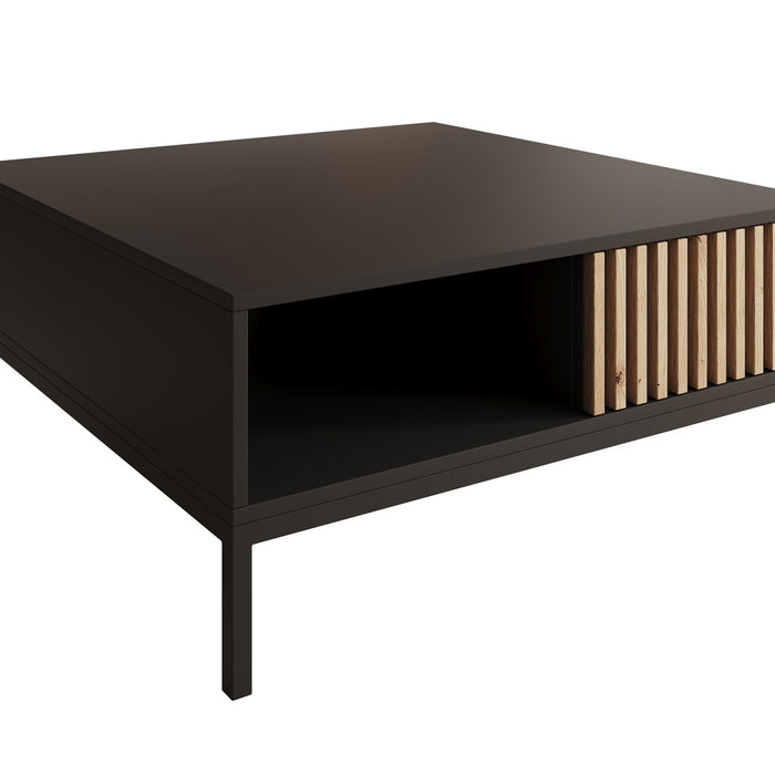 Meubella - Salontafel Marbella - Zwart - 80 cm