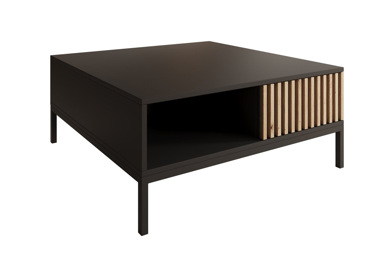 Meubella - Salontafel Marbella - Zwart - 80 cm