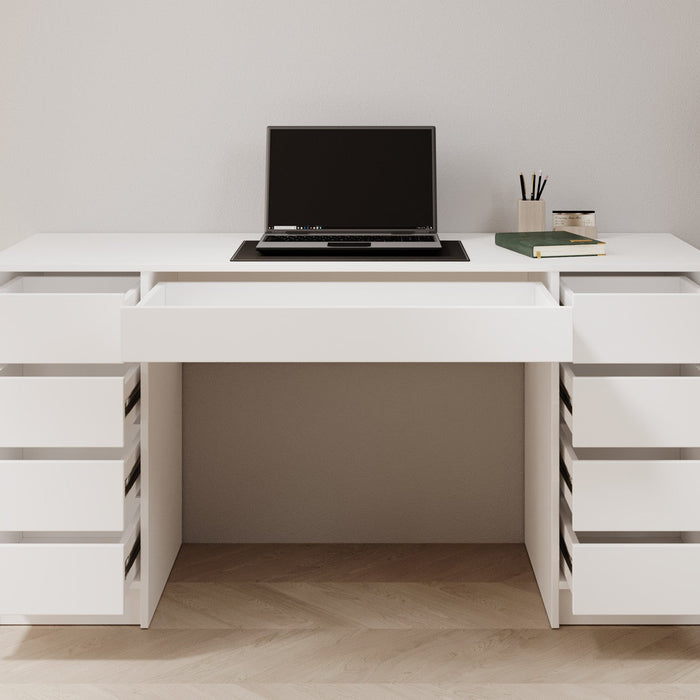 Meubella - Bureau Avio 2 - Wit - 154 cm