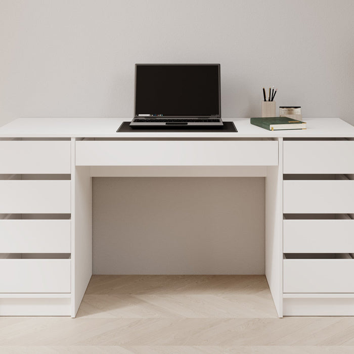 Meubella - Bureau Avio 2 - Wit - 154 cm