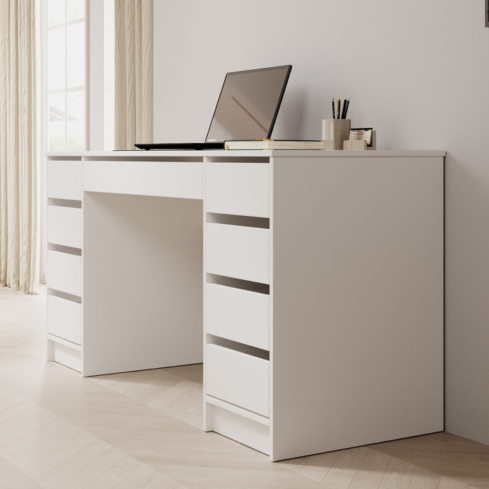 Meubella - Bureau Avio 2 - Wit - 154 cm