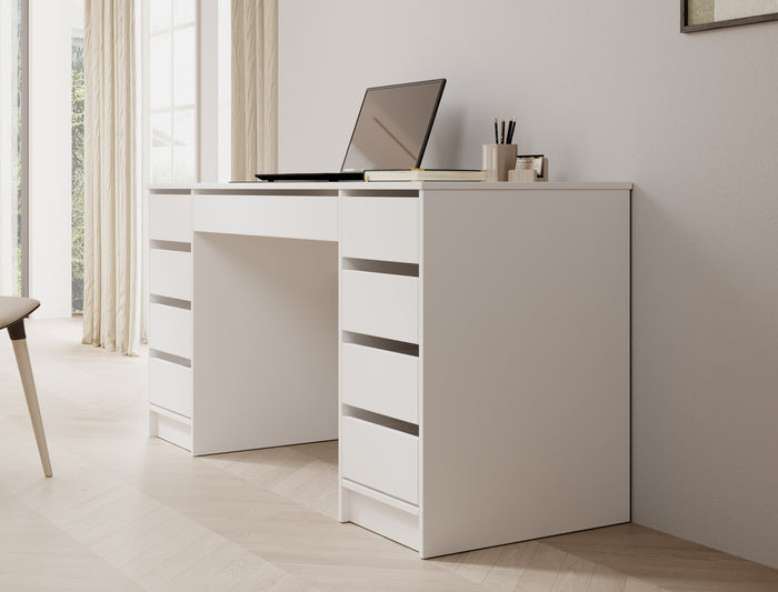 Meubella - Bureau Avio 2 - Wit - 154 cm