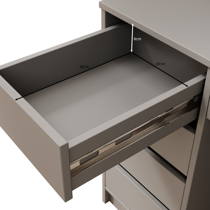 Meubella - Bureau Avio 2 - Wit - 154 cm