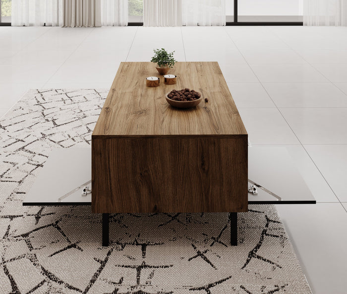 Meubella - Salontafel Margareth - Eiken - 110 cm