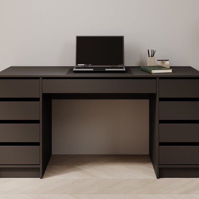 Meubella - Bureau Avio 2 - Zwart - 154 cm