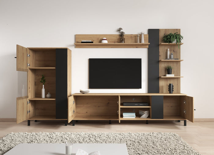 Meubella - Wandmeubel Austin - Eiken