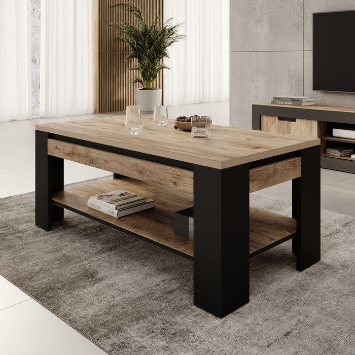 Meubella - Salontafel Trinidad - Eiken - 120 cm