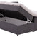 Goossens Boxspring Store met opbergruimte - grijs - 180 x 212 cm cm