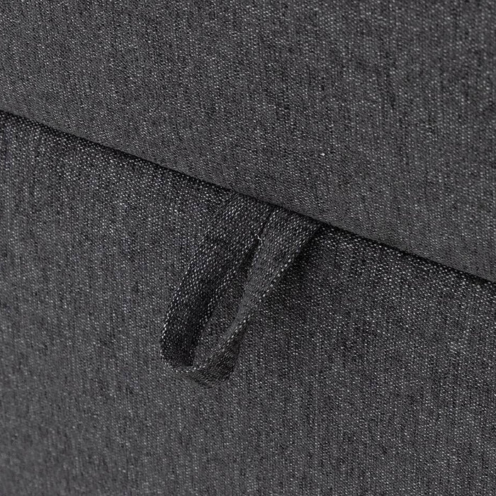 Goossens Boxspring Store met opbergruimte - grijs - 180 x 212 cm cm