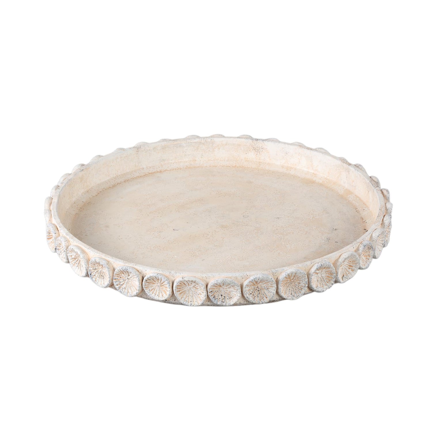 PTMD Plateau Ayisy - 45x45x4 cm - Cement - Creme