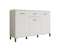 Meubella - Dressoir Vidor - Wit - 138 cm - 1 lade
