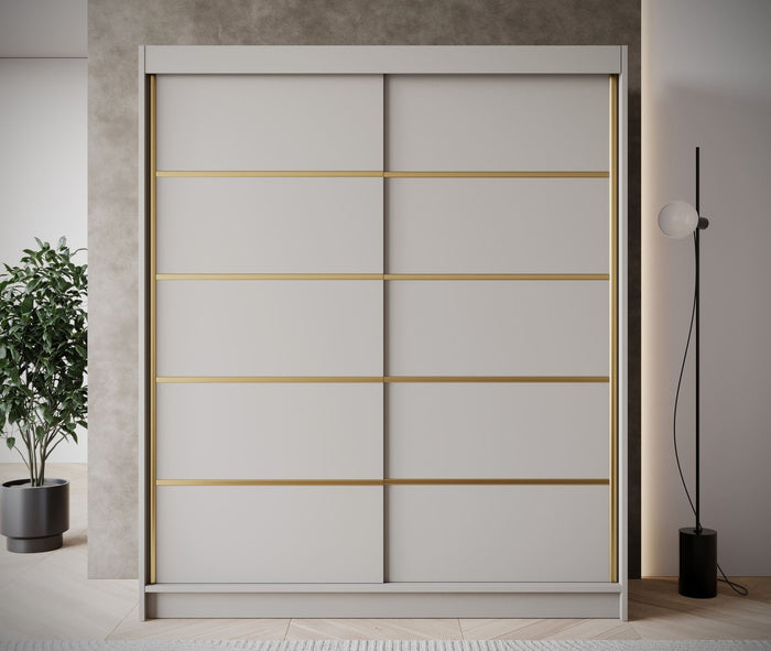 Meubella - Kledingkast Eagle - Beige - 180 cm