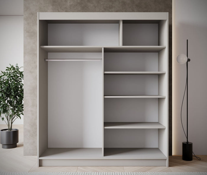 Meubella - Kledingkast Eagle - Beige - 180 cm