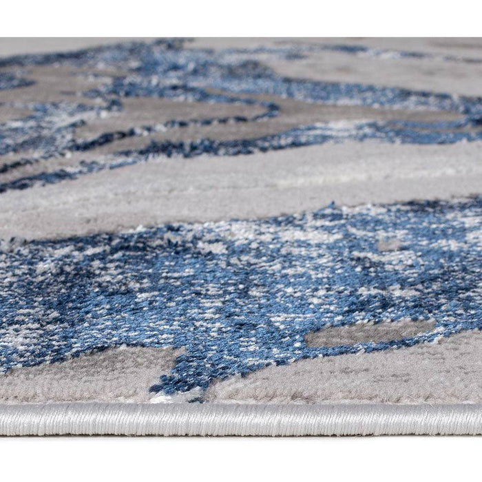 Goossens Vloerkleed Marbled in Navy (marbled)