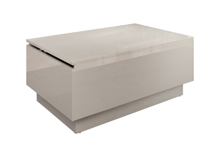 Meubella - Salontafel Micha - Hoogglans wit - 90 cm