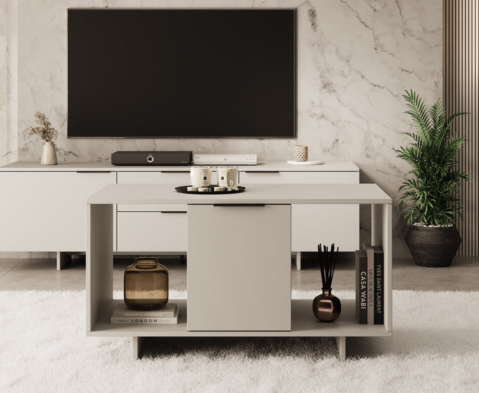 Meubella - Salontafel Ankara - Beige - 100 cm