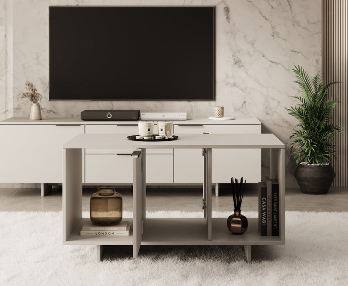 Meubella - Salontafel Ankara - Beige - 100 cm