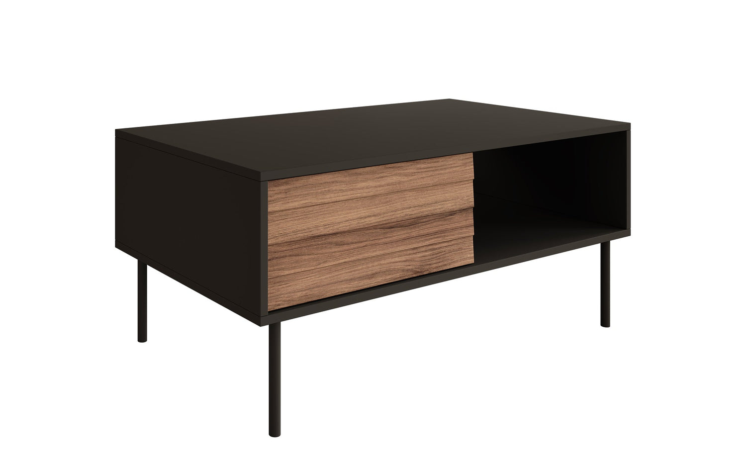 Meubella - Salontafel Cordoba - Zwart 2 - 100 cm