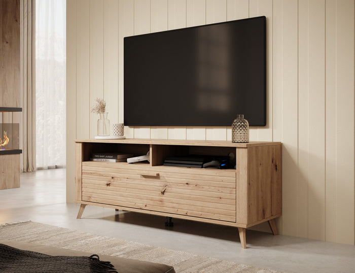 Meubella - TV-Meubel Ritch - Eiken - 129 cm