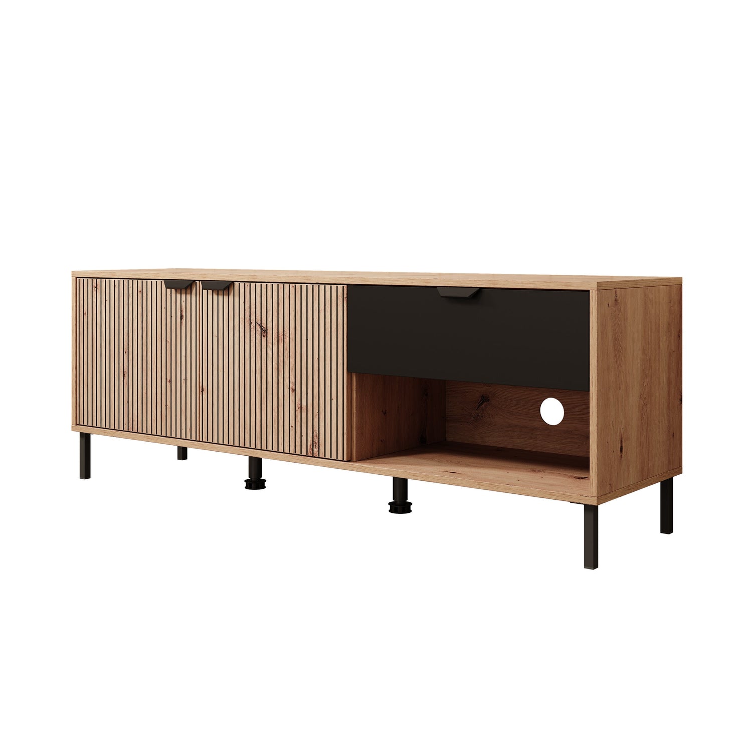 Meubella - TV-Meubel Malaika - Eiken - 150 cm