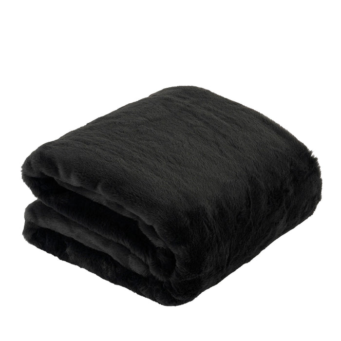 In The Mood Collection Bronte Fleece Deken - L200 x B150 cm - Zwart