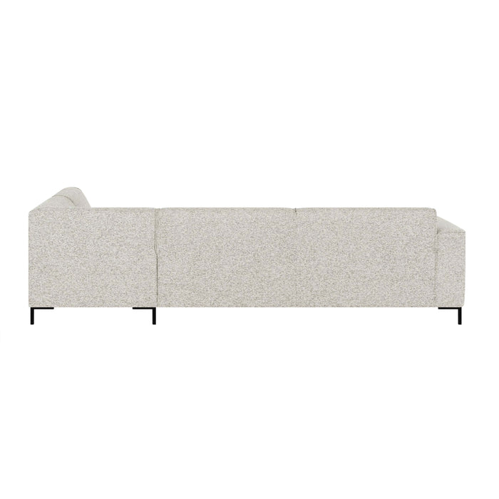 by fonQ Loft Hoekbank Rechts - Chenille Melange - Ecru