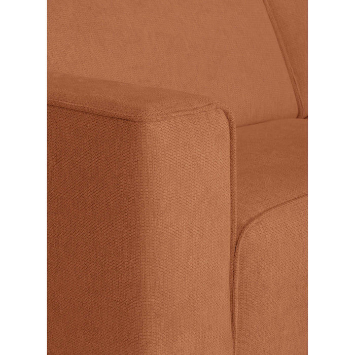 by fonQ Loft Hoekbank met Chaise Longue Rechts - Chenille - Roest