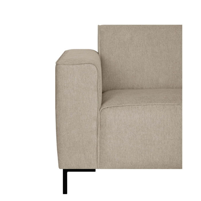 by fonQ Loft Hoekbank met Chaise Longue Rechts - Chenille - Greige