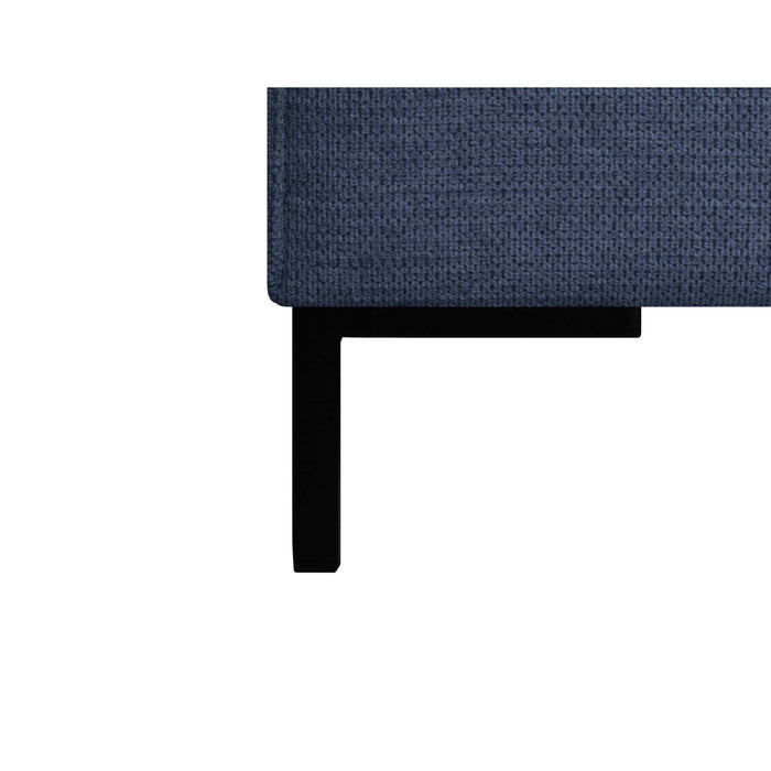 by fonQ Loft Hoekbank met Chaise Longue Rechts - Chenille - Donkerblauw