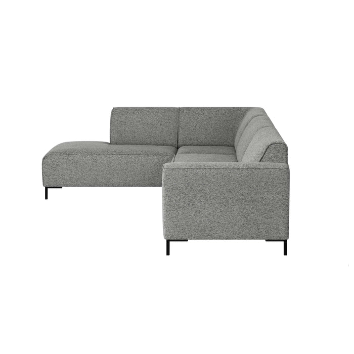 by fonQ Loft Hoekbank Links - Chenille Melange - Steengrijs