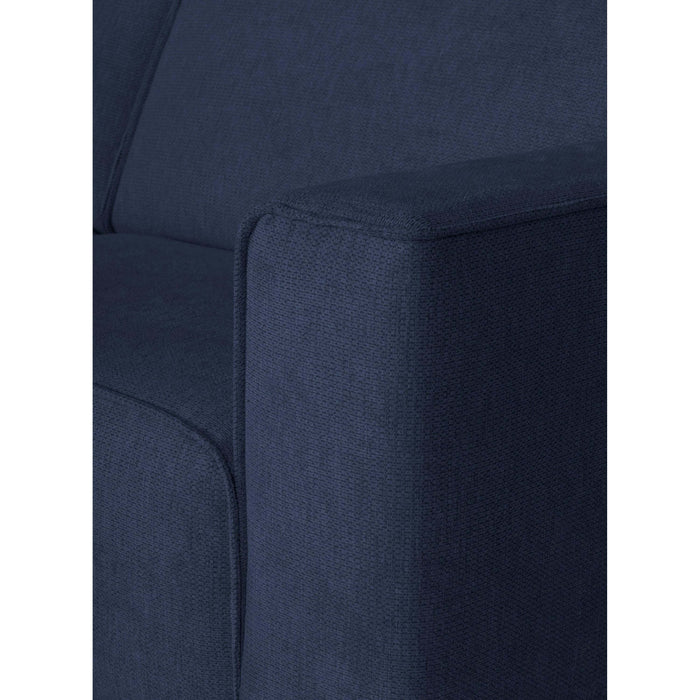 by fonQ Loft Hoekbank Links - Chenille - Donkerblauw