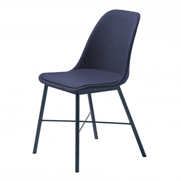 Nordic Home Rosie eetkamerstoel stof - blauw