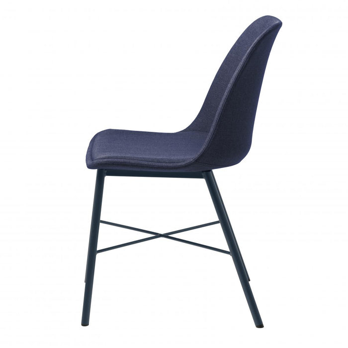 Nordic Home Rosie eetkamerstoel stof - blauw