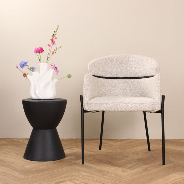 DS4U Mira eetkamerstoel boucle - beige