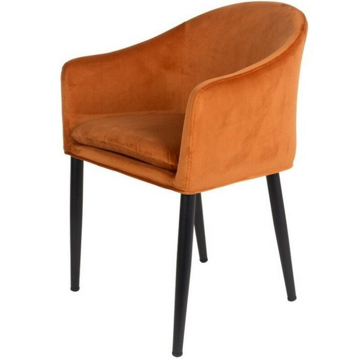 Puur - Kinna eetkamerstoel velours oranje